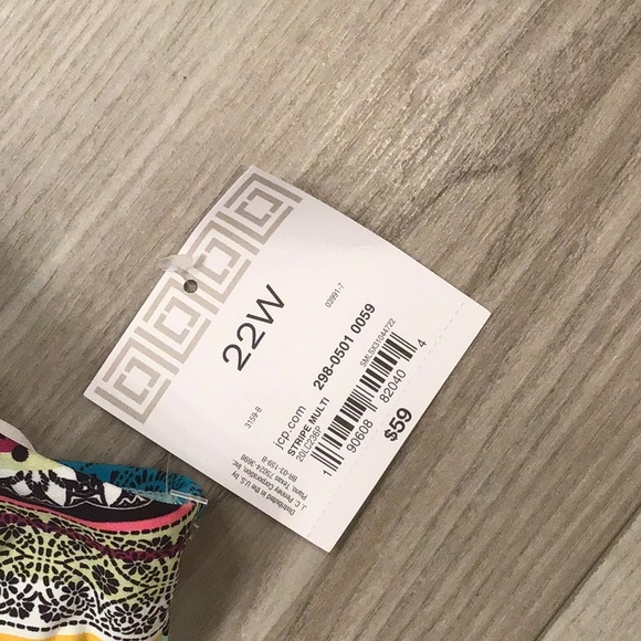 New Liz Claiborne Tankini Swim Top - 22W - Picture 6 of 8